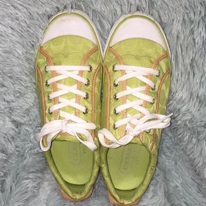 STUNNING COACH BARRETT LEATHER & CANVAS SHOES 9